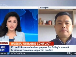 周边中心研究员张昕接受CGTN Global Watch 采访，评论欧洲对乌克兰军援。
