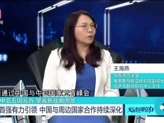 王海燕参与深圳卫视《关键洞察力》节目，谈“中国与中亚五国”